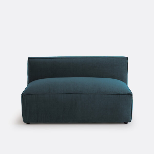 Banquette Seven La Redoute en velours texturé, élément modulable deux places