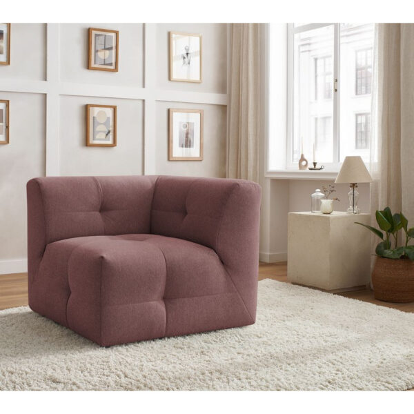 Module d’angle rose canapé modulable KLEBER BOBOCHIC une place