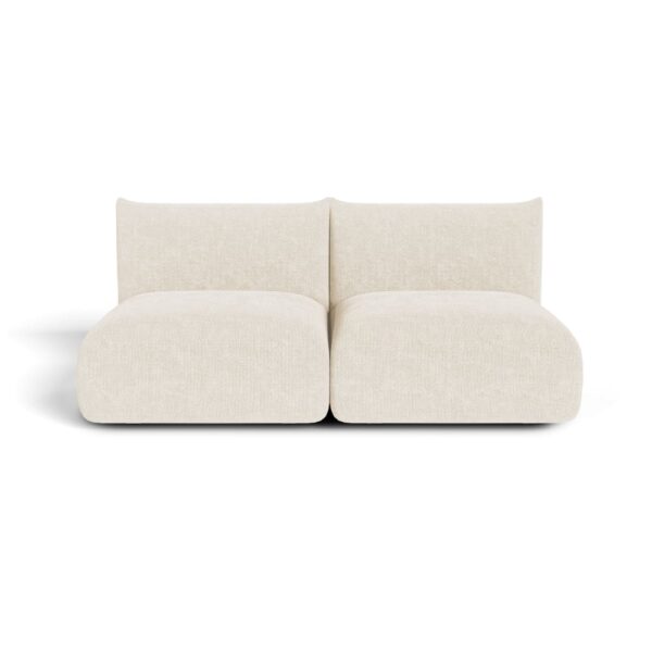 Canapé modulable Sia Home NOOMA en velours chenillé, composition trois places