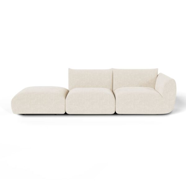 Canapé modulable Sia Home cinq places en velours chenillé avec modules