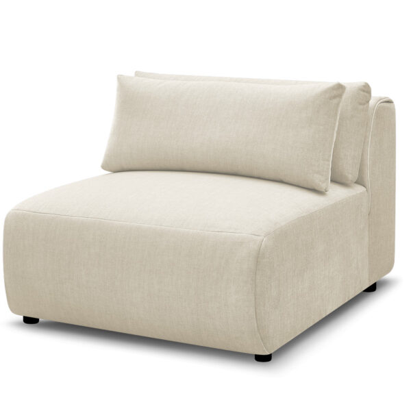 Chauffeuse Bobochic JANA en velours beige avec têtière réglable
