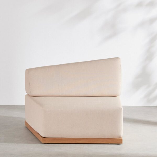 Chauffeuse Maisons du Monde SIDI BUSINESS asymétrique beige pour canapé de jardin modulable