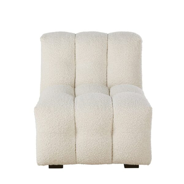 Chauffeuse modulable Maisons du Monde LILO en bouclettes écrues