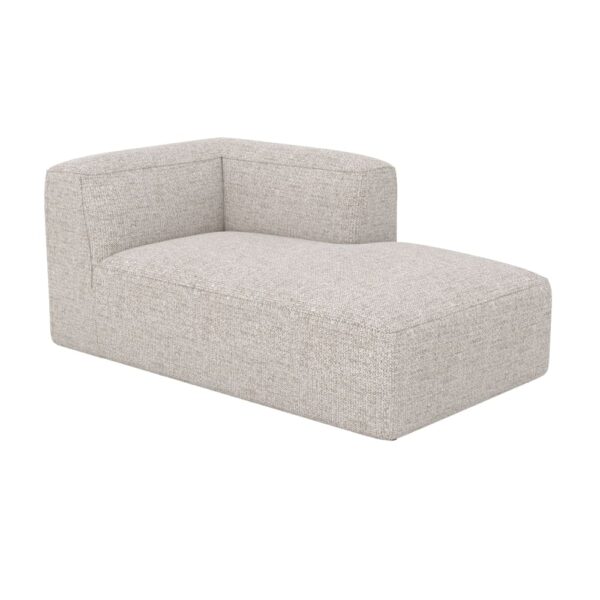 Méridienne Maison Pavane Hestia beige, module d’angle à droite