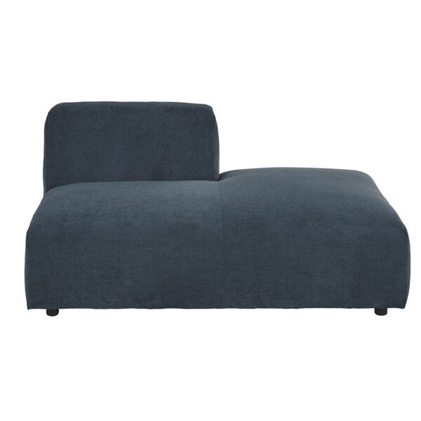 Méridienne modulable Maisons du Monde BUDDY en tissu bleu, vue de côté