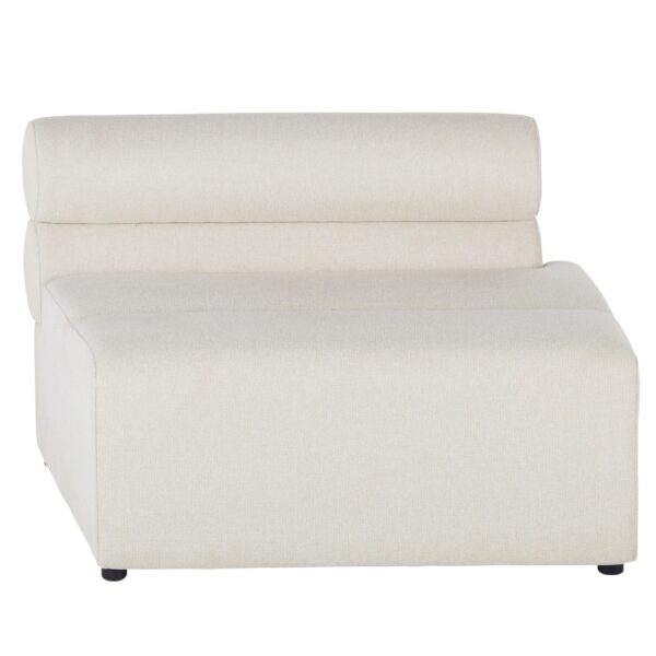 Méridienne Maisons du Monde PESARO BUSINESS en tissu recyclé beige