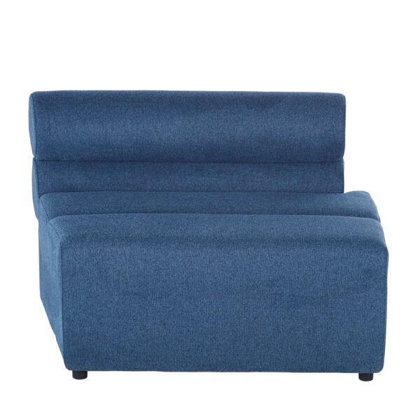 Méridienne Maisons du Monde Pesaro Business en tissu recyclé bleu